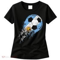 Argentina Soccer Argentinian Flag Pride Soccer Player Women's T-Shirt thumb 0