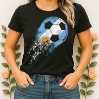 Argentina Soccer Argentinian Flag Pride Soccer Player Women's T-Shirt thumb 2