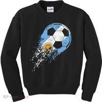 Argentina Soccer Argentinian Flag Pride Soccer Player Kids Sweatshirt thumb 0