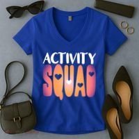 Activity Squad Activity Director Activity Assistant Gift Women's V-Neck T-Shirt thumb 2
