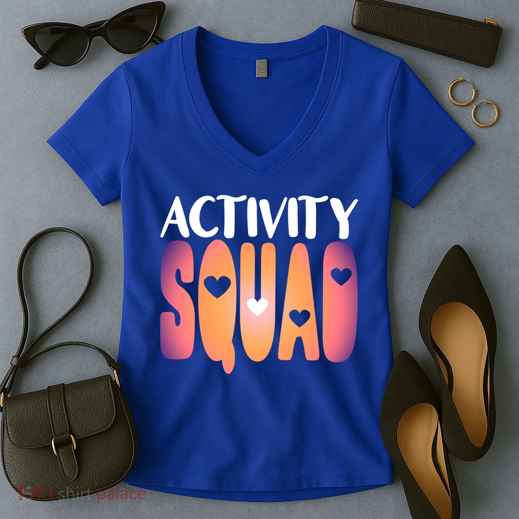 Activity Squad Activity Director Activity Assistant Gift Women's V-Neck T-Shirt
