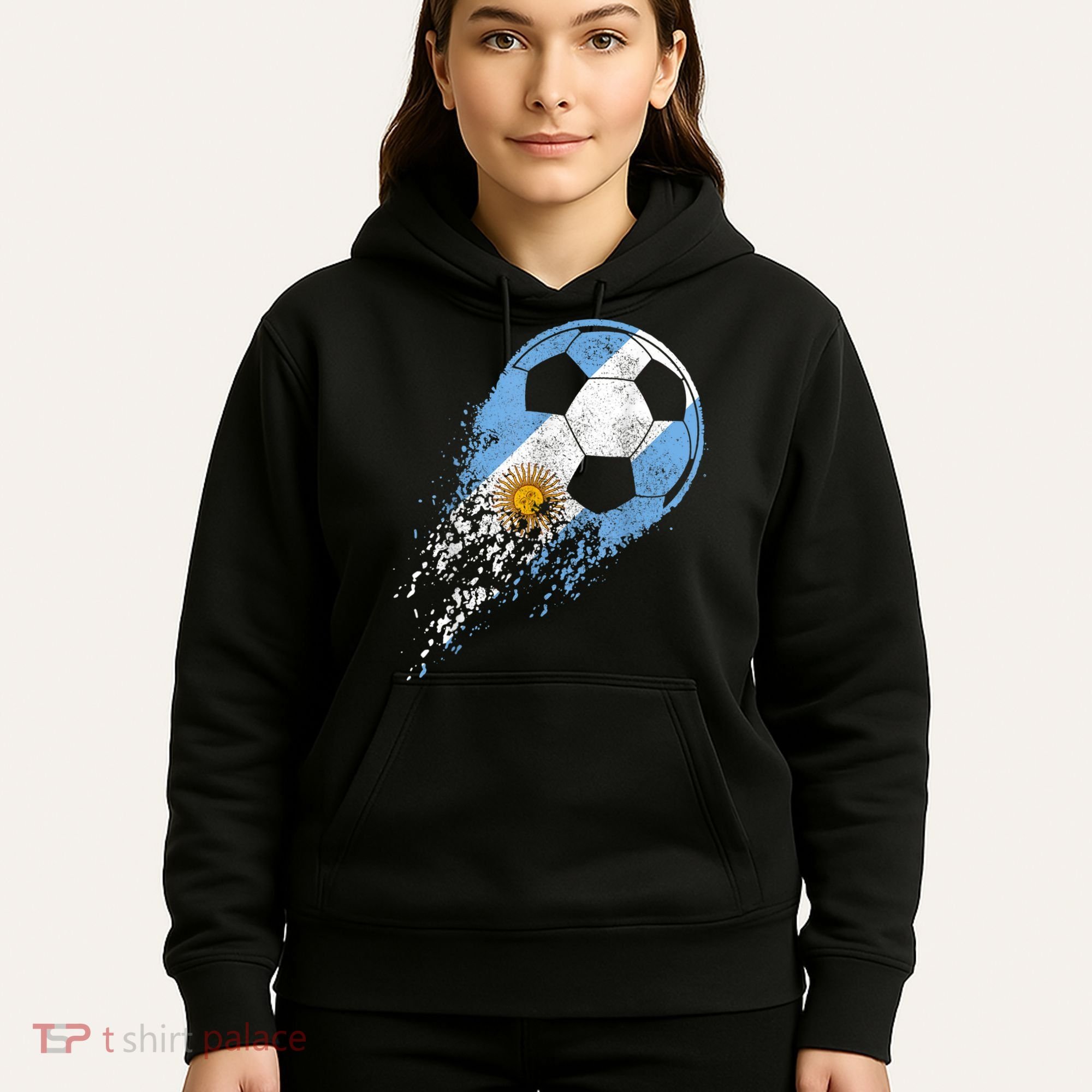 Argentina Soccer Argentinian Flag Pride Soccer Player Hoodie