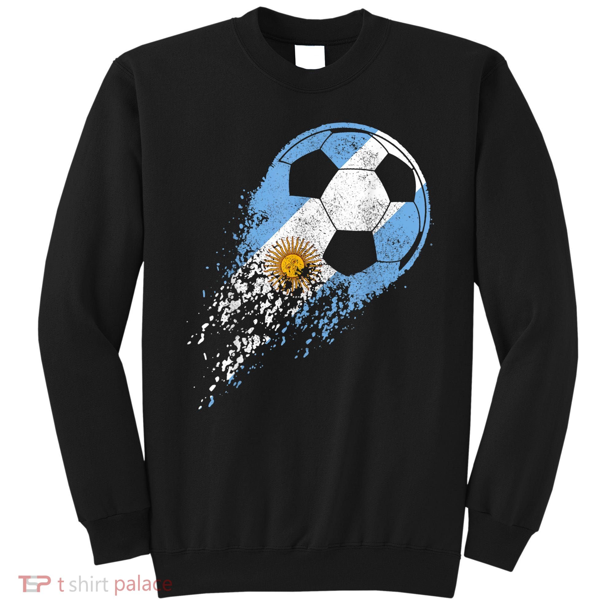 Argentina Soccer Argentinian Flag Pride Soccer Player Sweatshirt