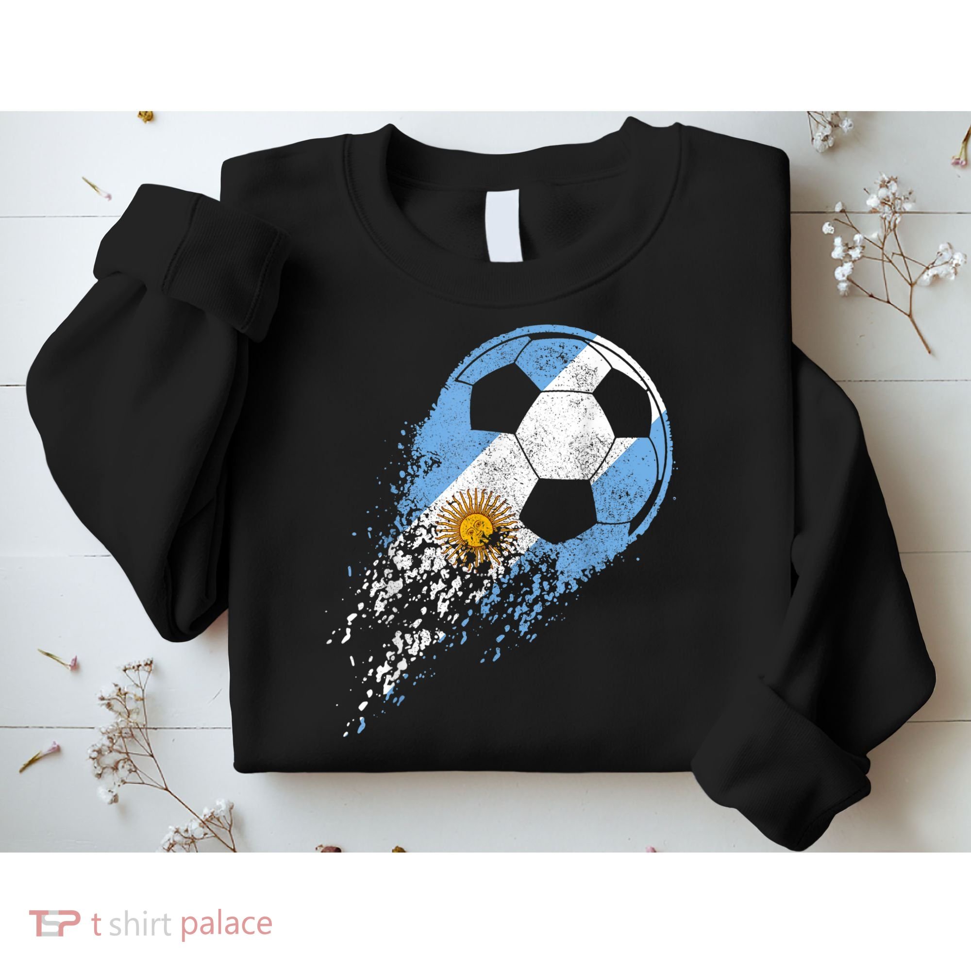 Argentina Soccer Argentinian Flag Pride Soccer Player Sweatshirt