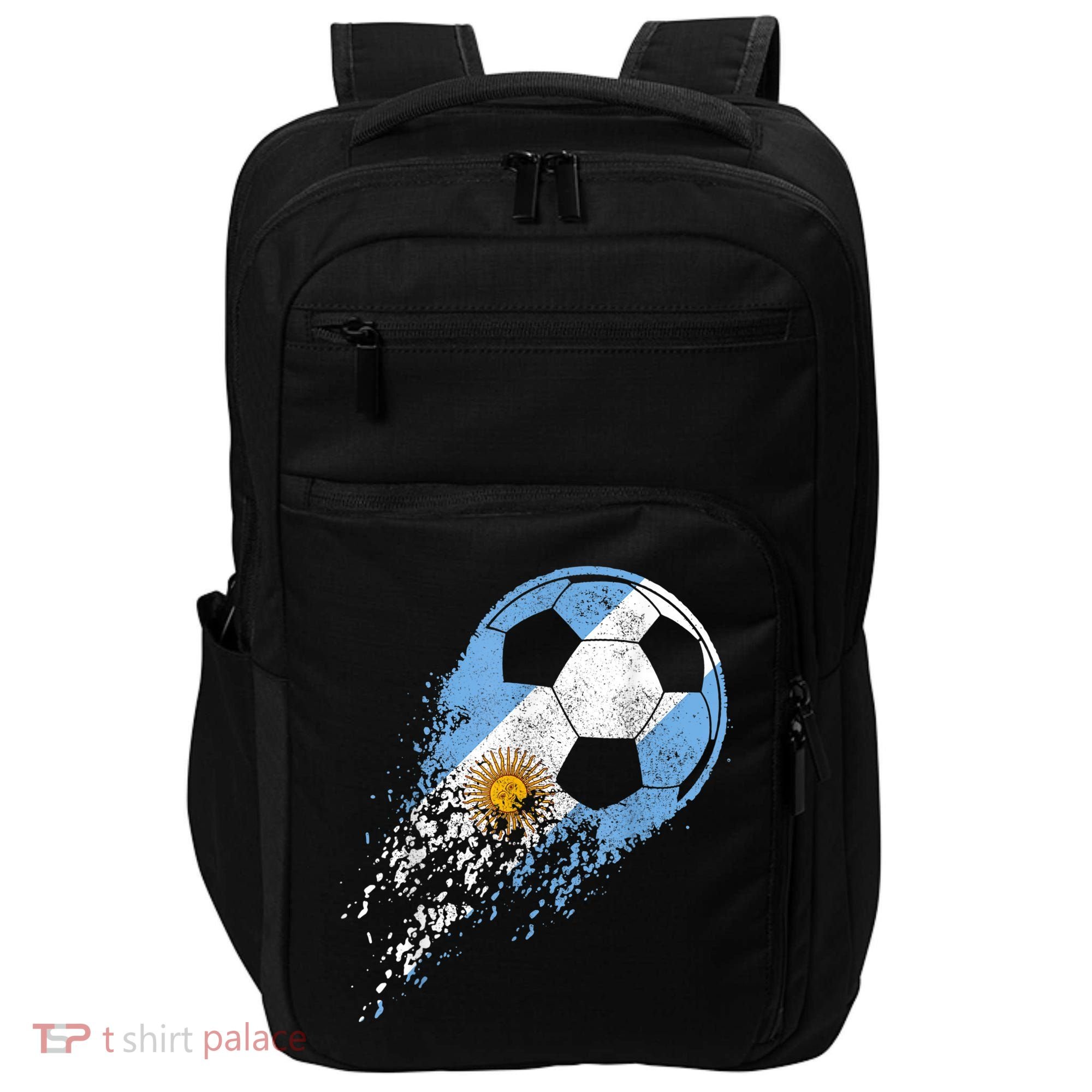 Argentina Soccer Argentinian Flag Pride Soccer Player Impact Tech Backpack
