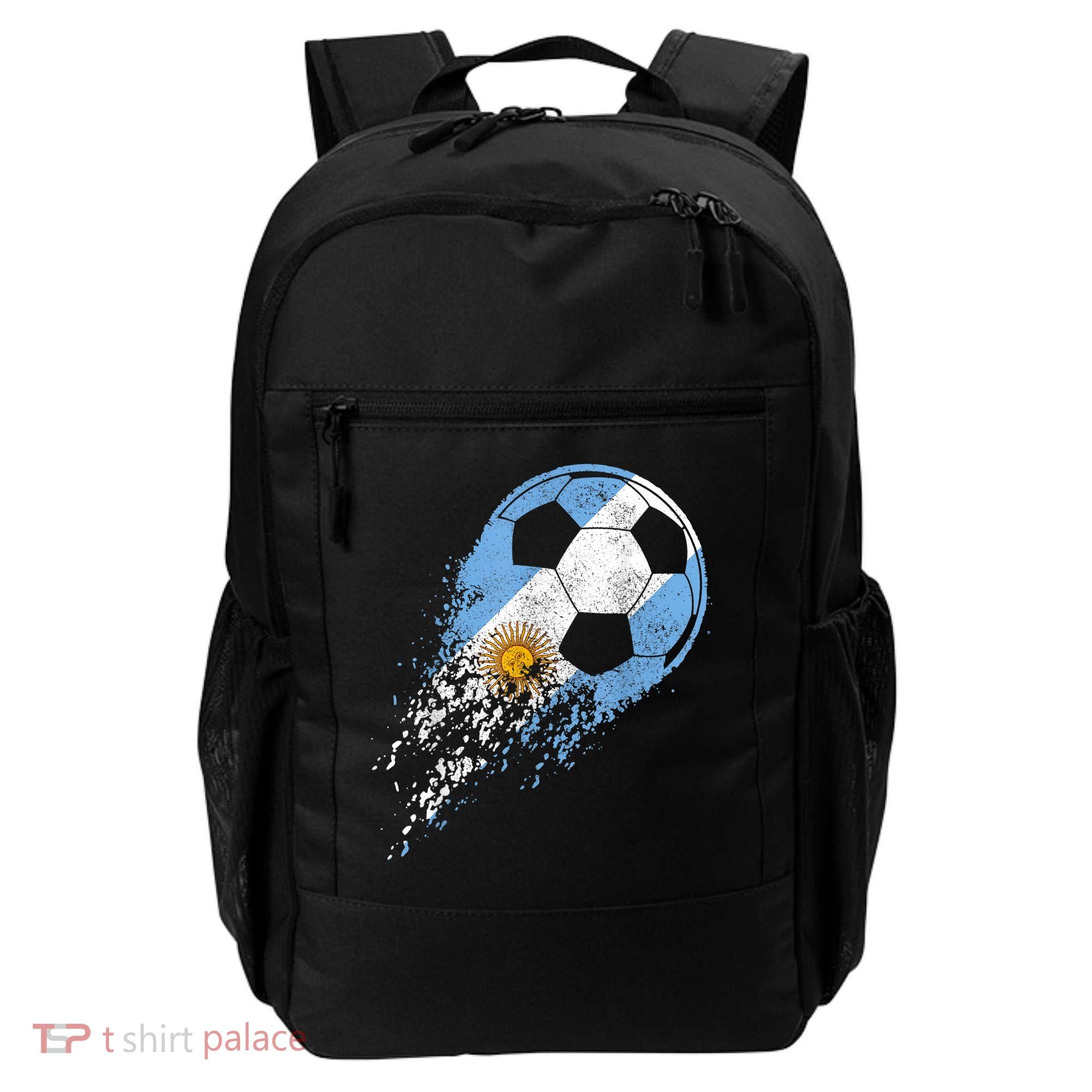 Argentina Soccer Argentinian Flag Pride Soccer Player Backpack