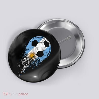 Argentina Soccer Argentinian Flag Pride Soccer Player Button