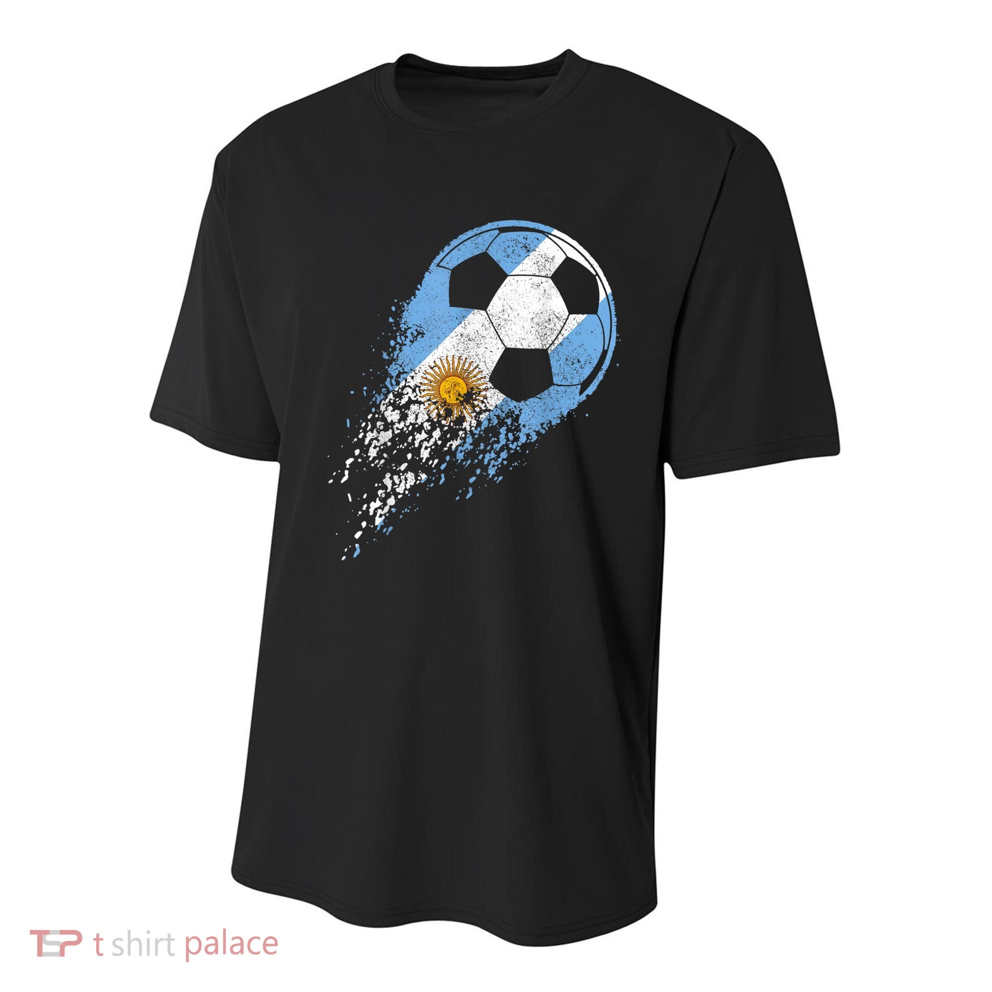 Argentina Soccer Argentinian Flag Pride Soccer Player Youth Performance Sprint T-Shirt
