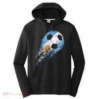 Argentina Soccer Argentinian Flag Pride Soccer Player Performance Fleece Hoodie thumb 0