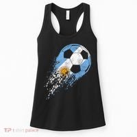 Argentina Soccer Argentinian Flag Pride Soccer Player Women's Tank Top thumb 0