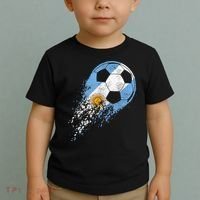 Argentina Soccer Argentinian Flag Pride Soccer Player Toddler T-Shirt thumb 2