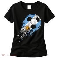 Argentina Soccer Argentinian Flag Pride Soccer Player Women's T-Shirt thumb 0