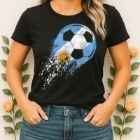 Argentina Soccer Argentinian Flag Pride Soccer Player Women's T-Shirt thumb 2