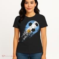 Argentina Soccer Argentinian Flag Pride Soccer Player Women's T-Shirt thumb 4