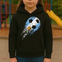 Argentina Soccer Argentinian Flag Pride Soccer Player Kids Hoodie thumb 3