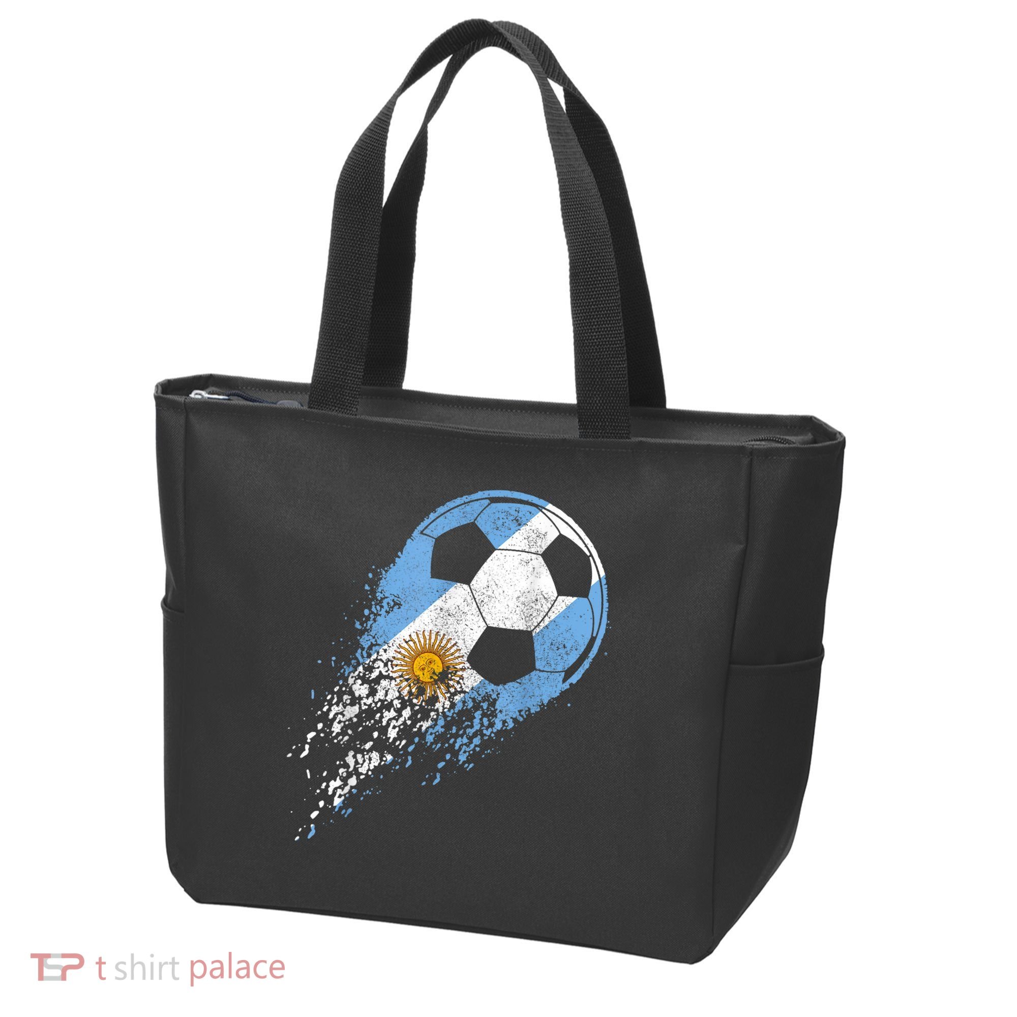 Argentina Soccer Argentinian Flag Pride Soccer Player Tote Bag