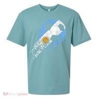Argentina Soccer Argentinian Flag Pride Soccer Player Sueded Cloud Jersey T-Shirt thumb 0