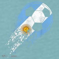 Argentina Soccer Argentinian Flag Pride Soccer Player Sueded Cloud Jersey T-Shirt thumb 2