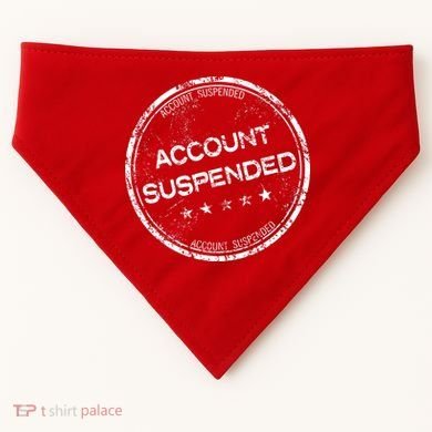 Account Suspended USA-Made Doggie Bandana