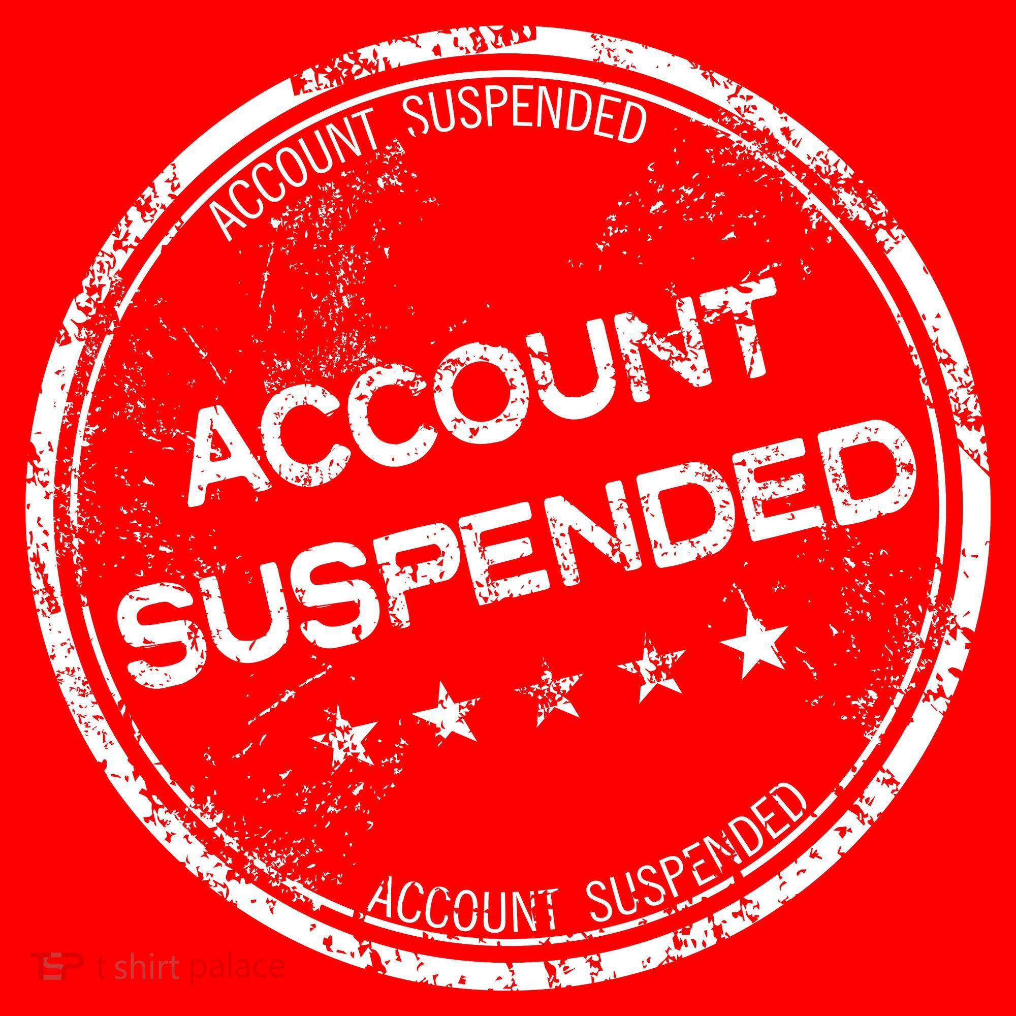 Account Suspended Visor