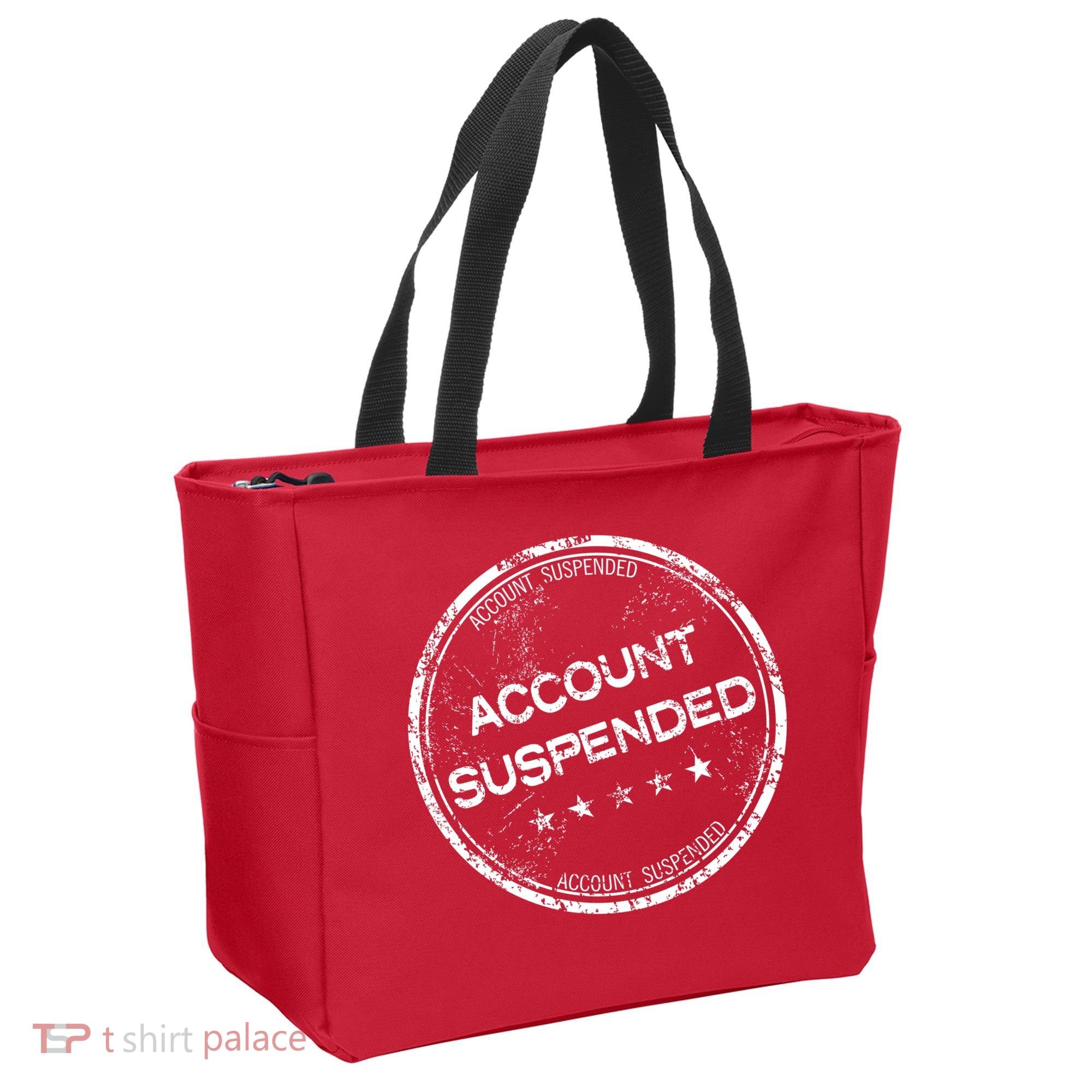 Account Suspended Tote Bag