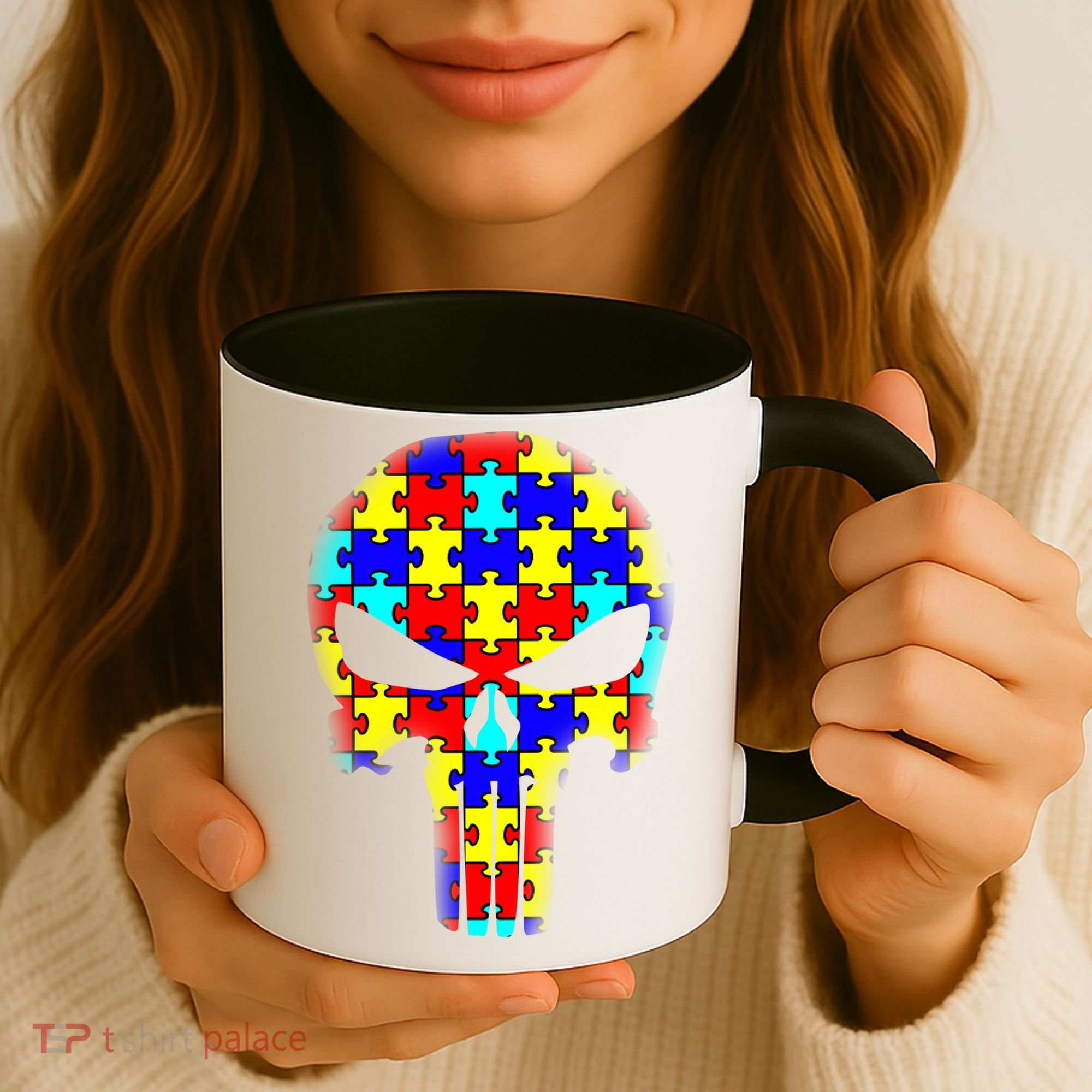 Autism Skull Coffee Mug
