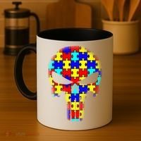 Autism Skull Coffee Mug thumb 4