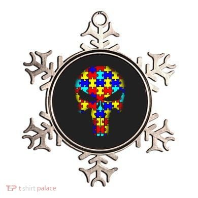 Autism Skull Ornament