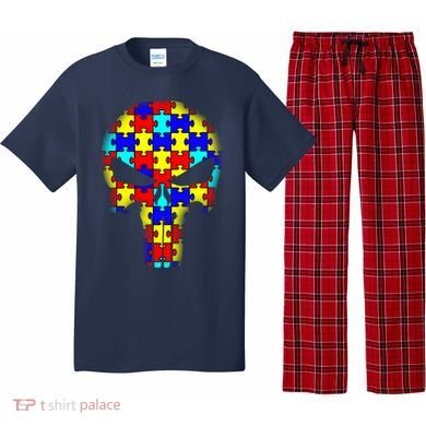 Autism Skull Pajama Set
