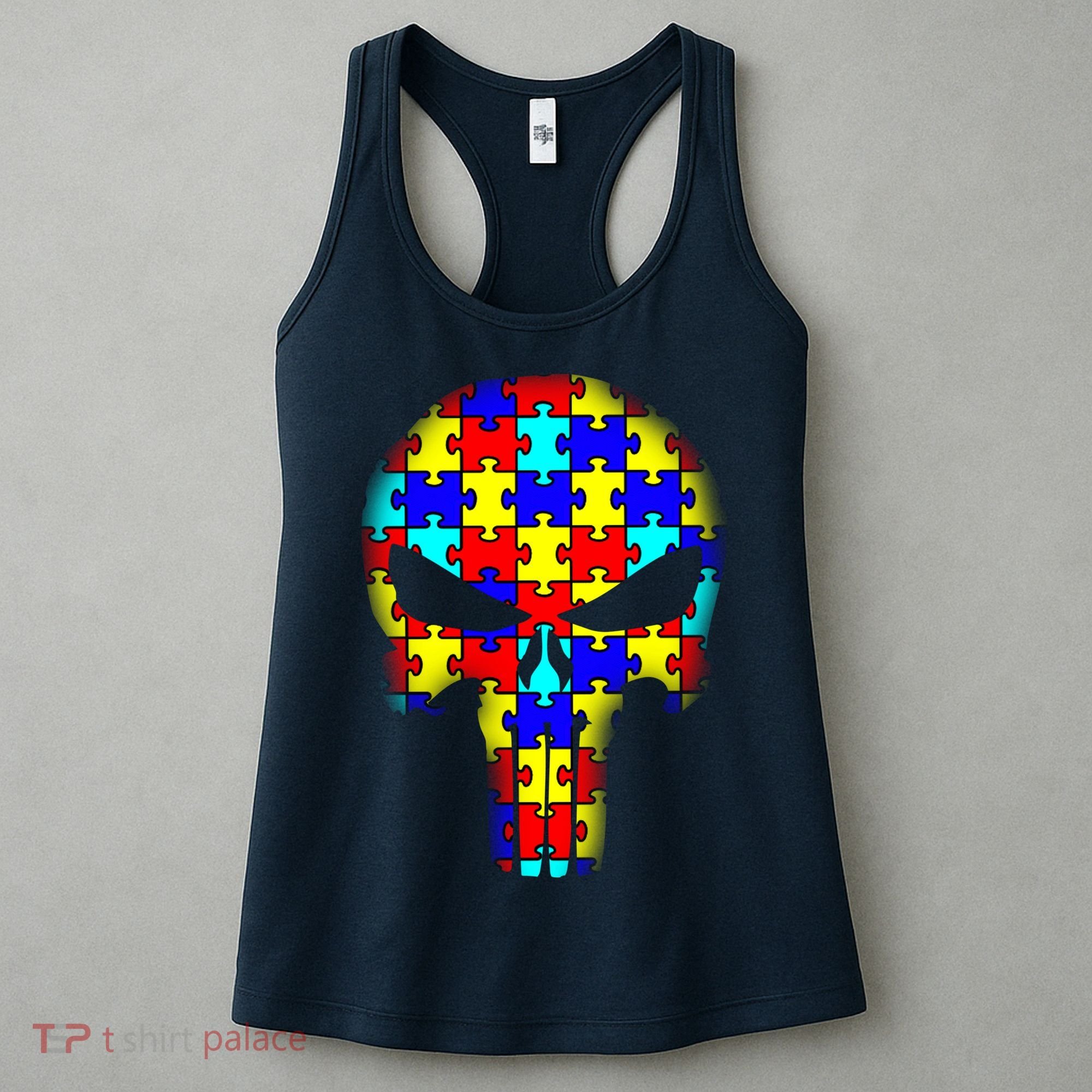 Autism Skull Women's Tank Top