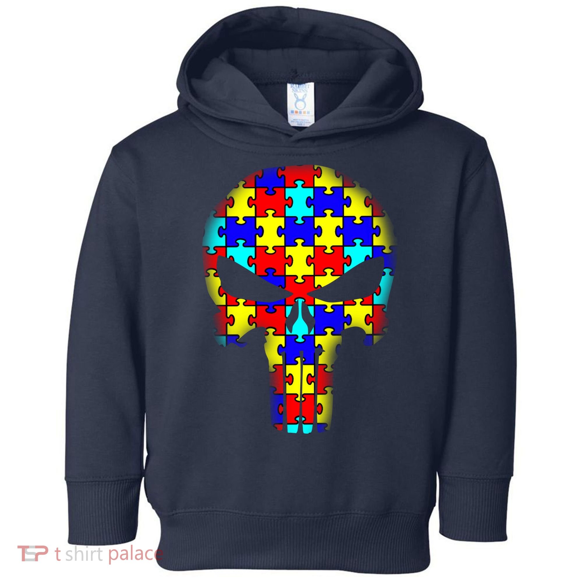 Autism Skull Toddler Hoodie