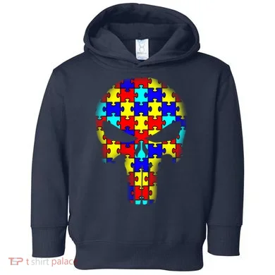 Autism Skull Toddler Hoodie