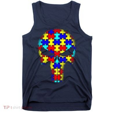 Autism Skull Tank Top