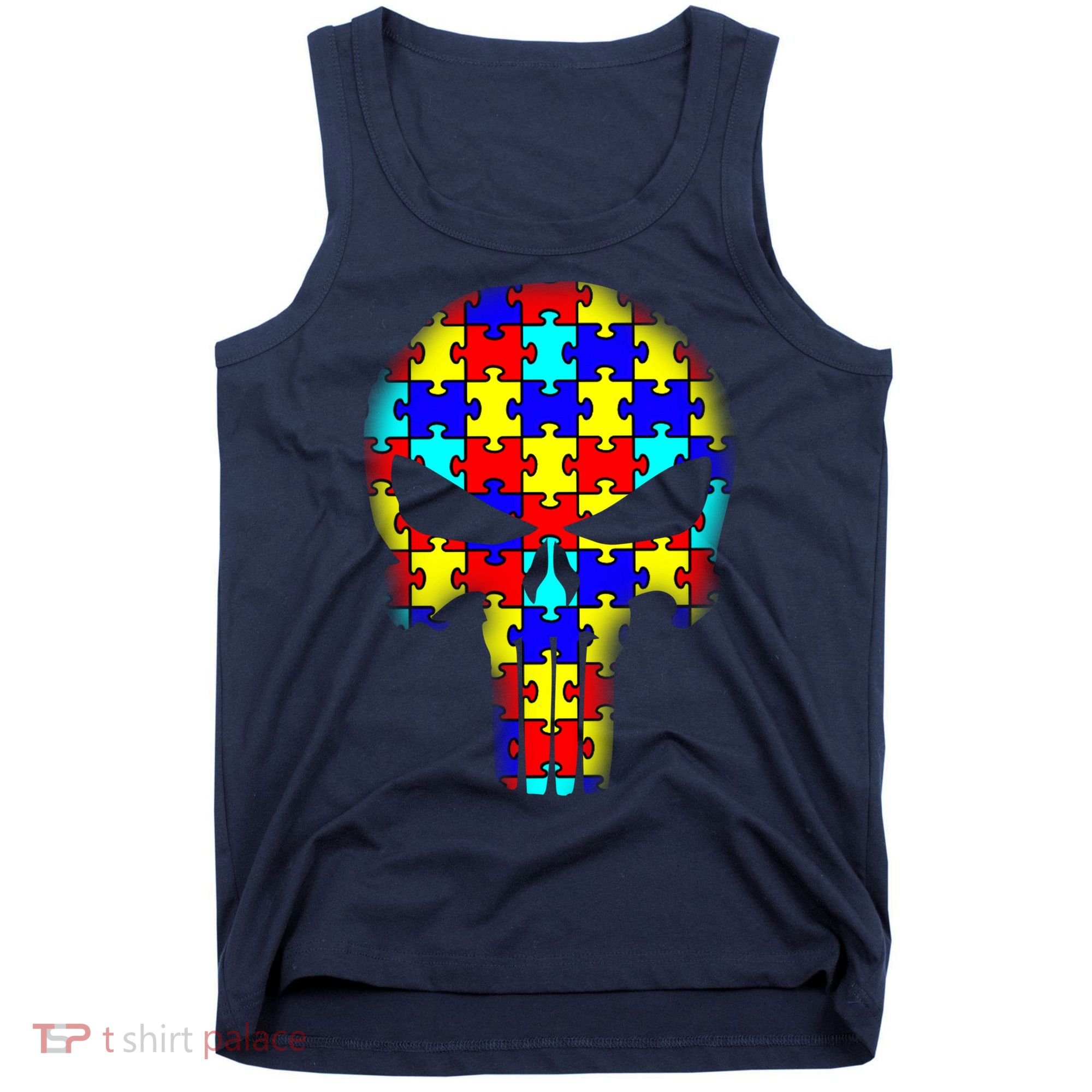 Autism Skull Tank Top
