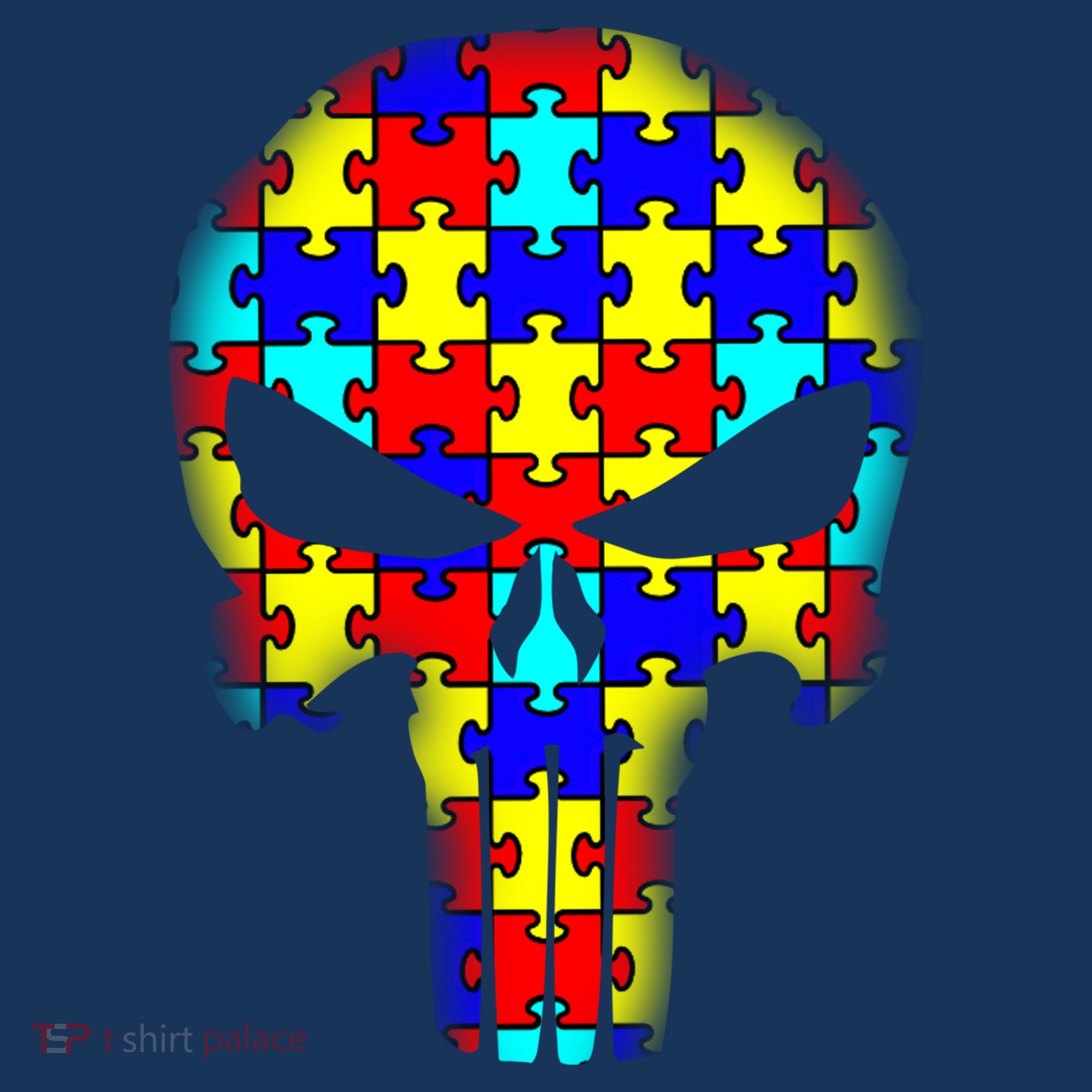 Autism Skull Tank Top