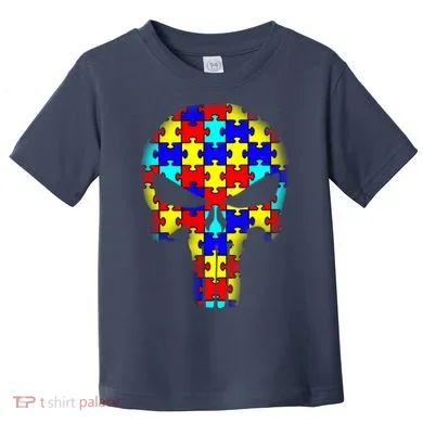 Autism Skull Toddler T-Shirt