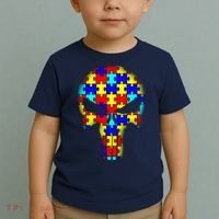 Autism Skull Toddler T-Shirt thumb 2