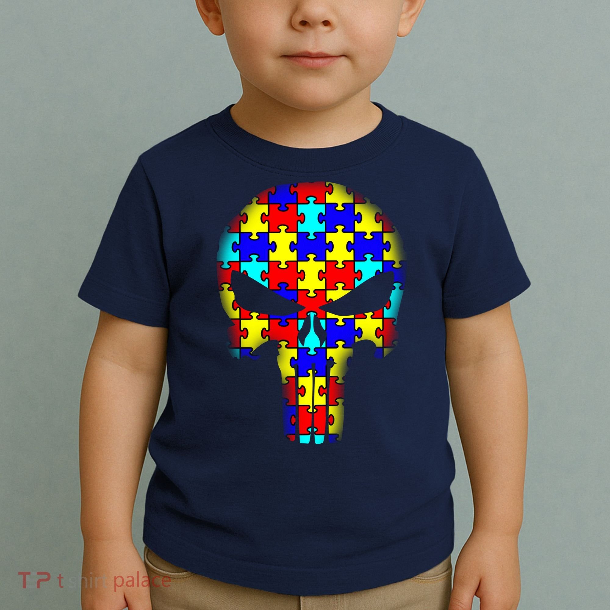 Autism Skull Toddler T-Shirt