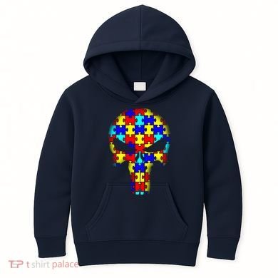 Autism Skull Kids Hoodie