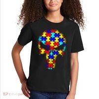 Autism Skull Kids T-Shirt thumb 2