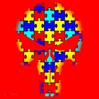 Autism Skull Santa Hat thumb 1