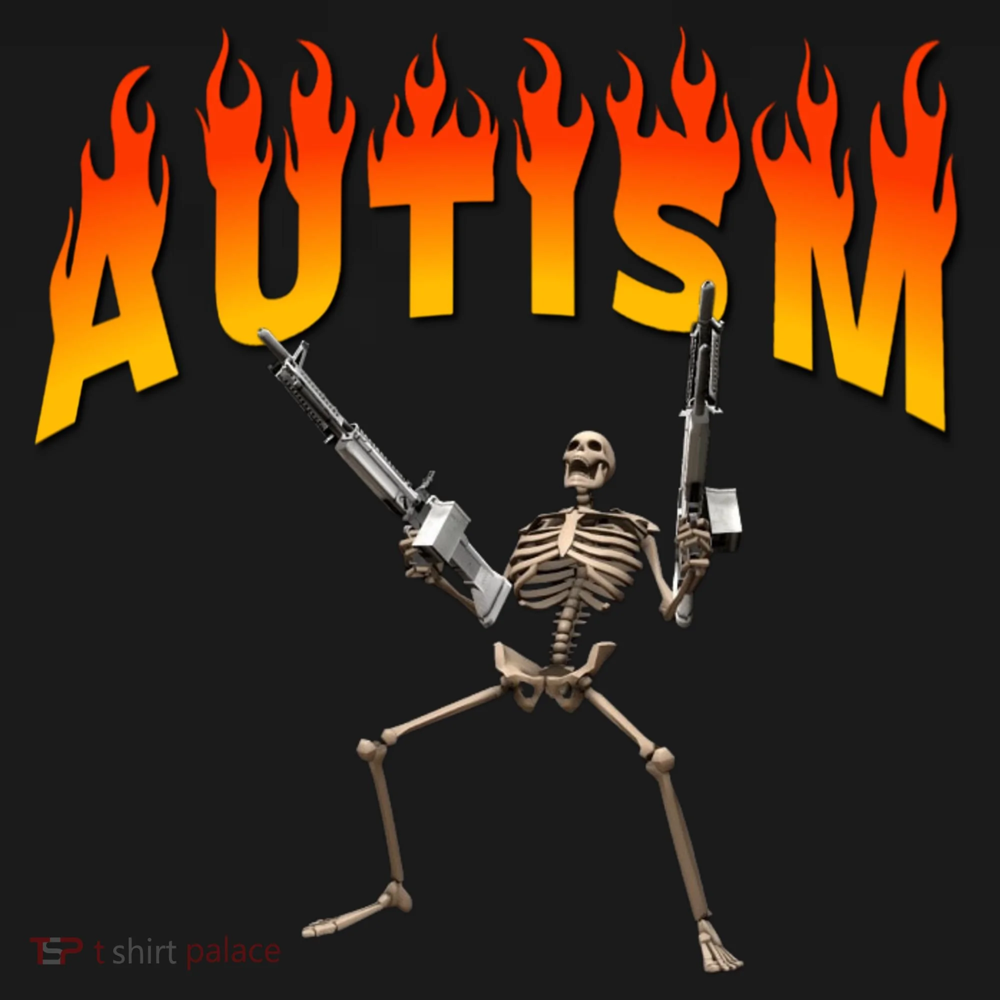 Autism Skeleton Doggie Tank