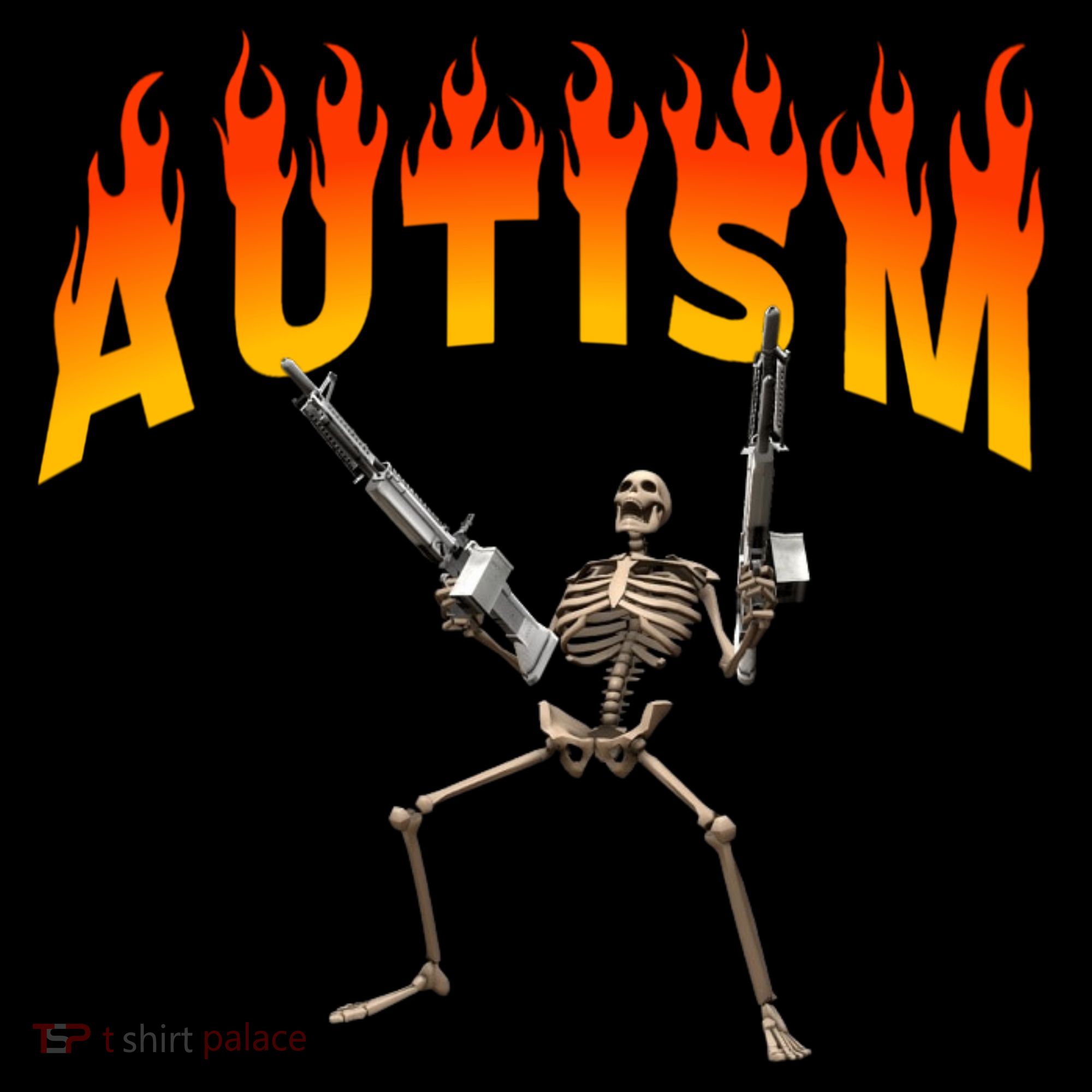 Autism Skeleton USA-Made Doggie Bandana