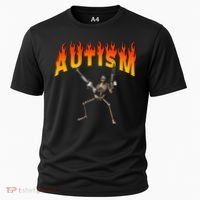 Autism Skeleton Cooling Performance Crew T-Shirt thumb 0