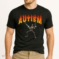 Autism Skeleton Cooling Performance Crew T-Shirt thumb 2