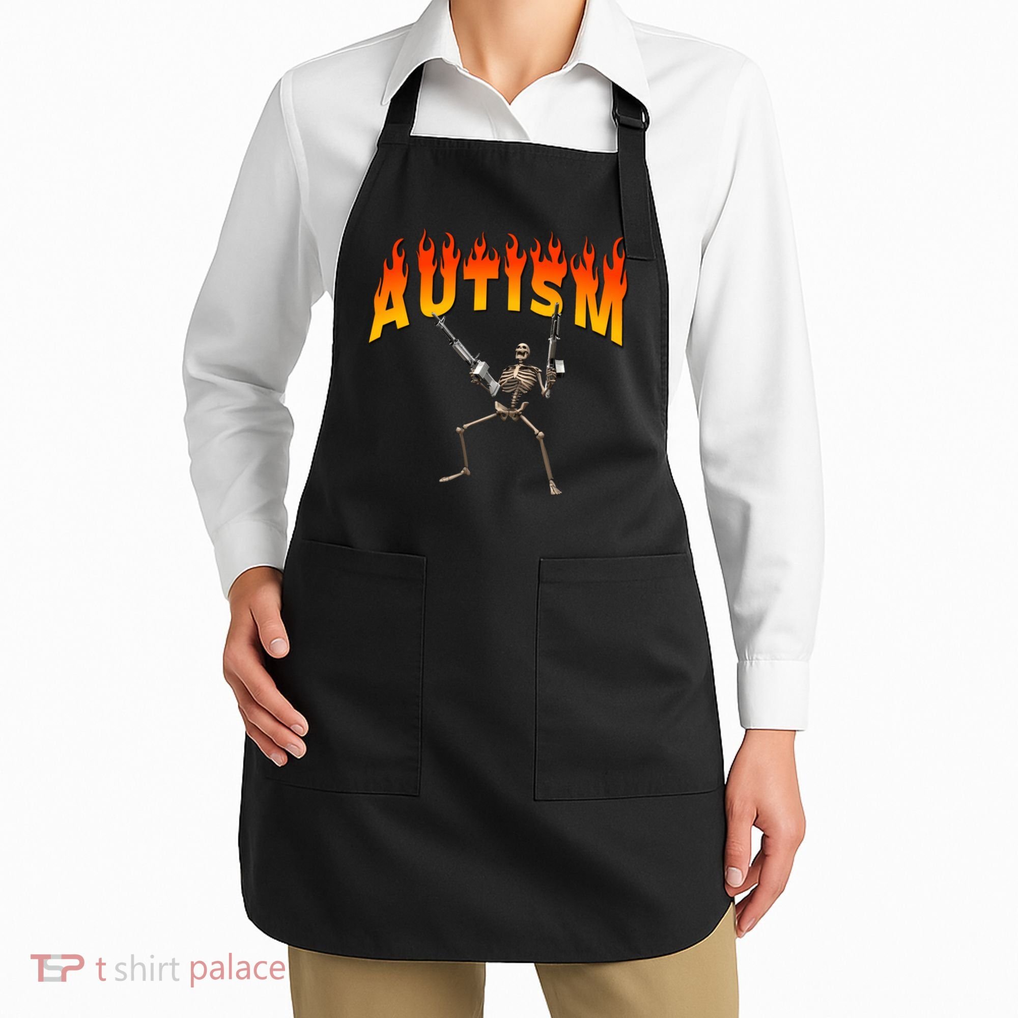 Autism Skeleton Apron
