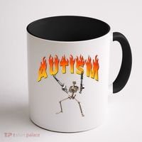 Autism Skeleton Coffee Mug thumb 1