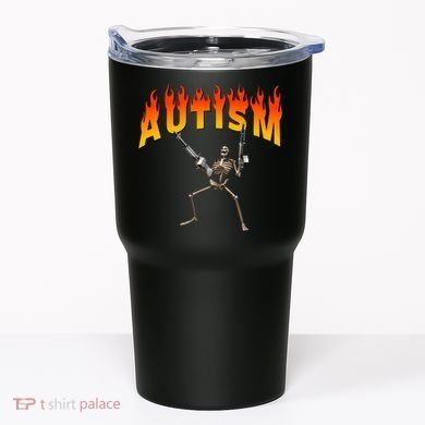 Autism Skeleton Tumbler