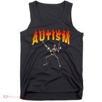Autism Skeleton Tank Top thumb 0