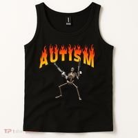 Autism Skeleton Tank Top thumb 2